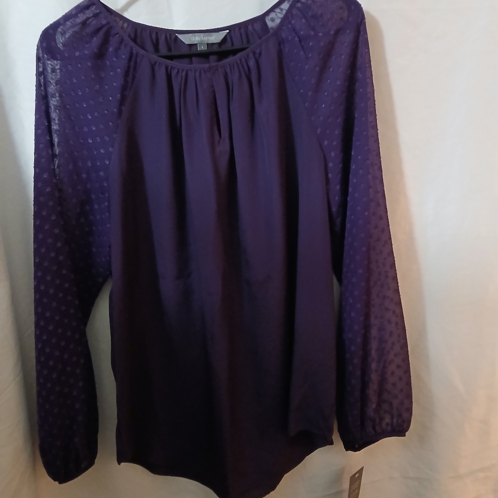 Daisy Fuentes Purple Blouse